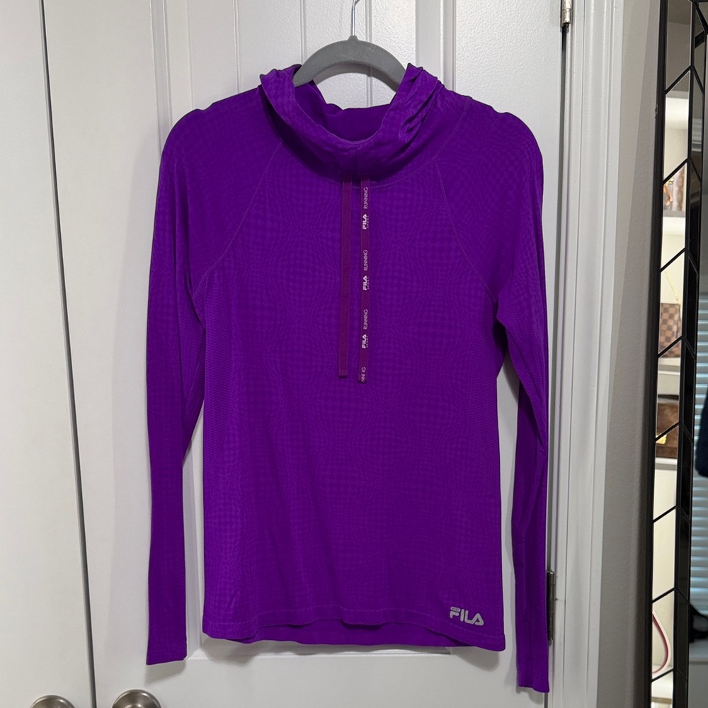 Fila Purple Running Pullover Hoodie